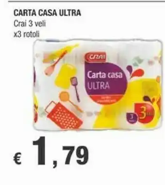 Crai Carta Casa Ultra offerta