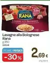 Carrefour Giovanni Rana - Lasagne Alla Bolognese offerta