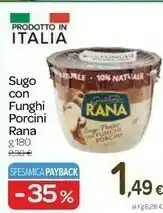 Carrefour Rana Sugo Con Funghi Porcini offerta