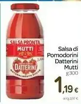 Carrefour Mutti Salsa Pronta Di Datterini 300 G(ml) offerta