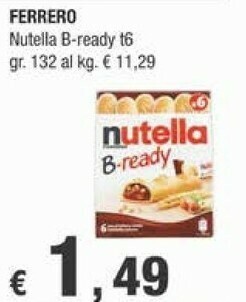 Crai Ferrero Nutella B-Ready offerta