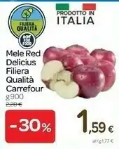 Carrefour Delicius Mele Red Filiera Qualita offerta