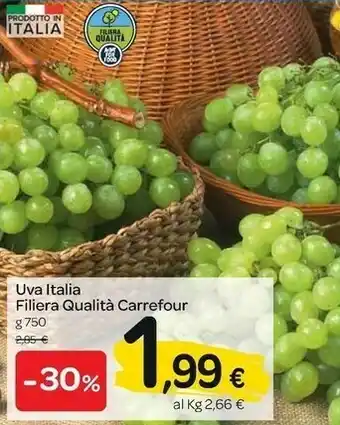 Carrefour Carrefour Uva Italia Filiera Qualita offerta