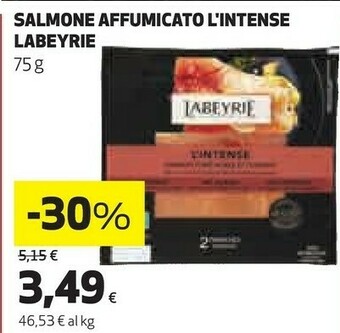 Coop Labeyrie Salmone Affumicato L'intense offerta
