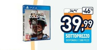 Unieuro Call Of Duty Cold War offerta