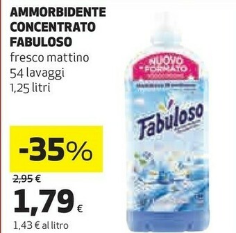Coop Fabuloso Ammorbidente Concentrato Fresco Mattino offerta