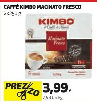 Coop Kimbo Caffè Macinato Fresco offerta