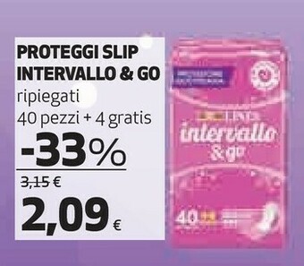 Coop Lines Intervallo & Go Proteggi Slip offerta