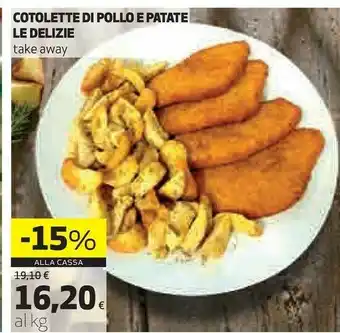Coop Le delizie Cotolette Di Pollo E Patate offerta