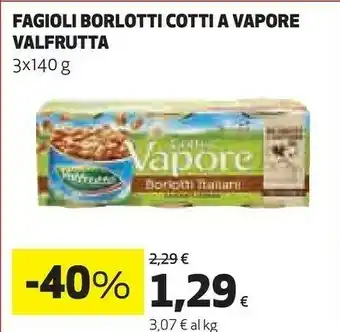 Coop Valfrutta Fagioli Borlotti Cotti A Vapore offerta