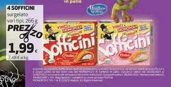 Coop Findus 4 Sofficini Surgelato 266 G offerta