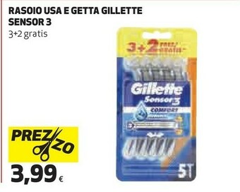 Coop Gillette Rasoio Usa E Getta Sensor 3 offerta