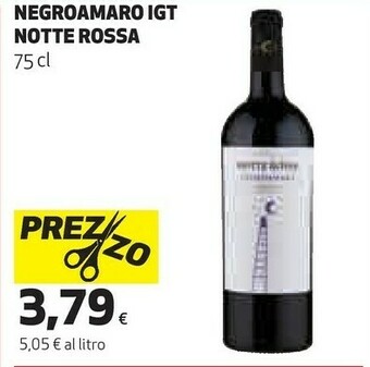 Coop Notte rossa Negroamaro Di Terra D'Otranto DOP 750 G(ml) offerta