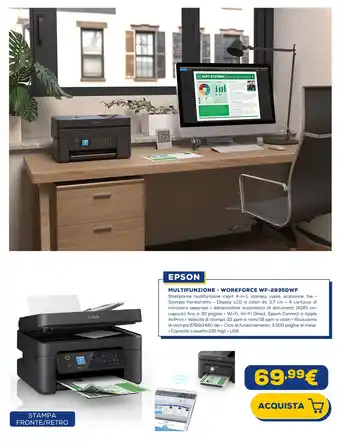 Euronics EPSON MULTIFUNZIONE - WORKFORCE WF-2935DWF offerta
