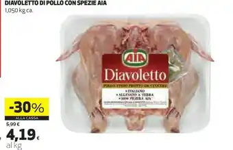 Coop Aia Diavoletto Di Pollo Con Spezie 1050g offerta