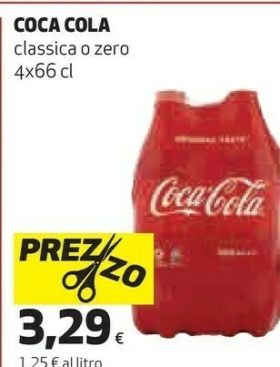 Coop Coca Cola Classica O Zero offerta