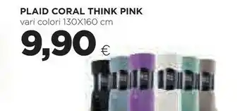 Coop Coral Plaid Think Pink offerta