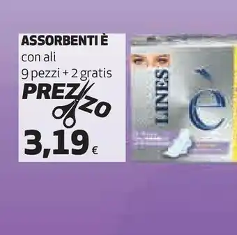 Coop Lines Assorbenti È Con Ali offerta