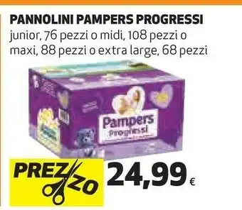 Coop Pampers Pannolini Progressi Junior offerta