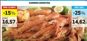 Coop Gambero Argentina offerta