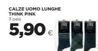 Coop Calze Uomo Lunghe Think Pink offerta