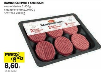 Coop Ambrosini Hamburger Party offerta