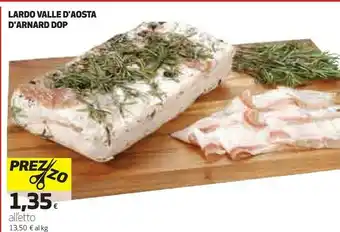 Coop Lardo Valle D'aosta D'arnard Dop offerta