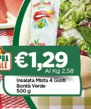 Crai Bonta Verde Insalata Mista 4 Gusti offerta