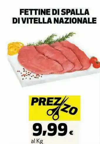 Coop Fettine Di Spalla Di Vitella Nazionale offerta