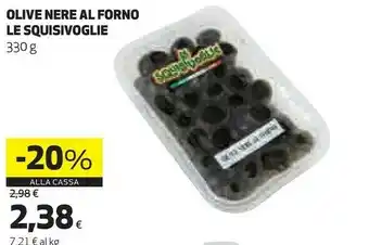 Coop Le squisivoglie Olive Nere Al Forno offerta