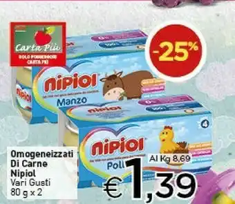 Crai Nipiol Omogeneizzati Di Carne Pollo/ Manzo offerta