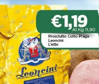 Crai Leoncini Prosciutto Cotto Praga offerta