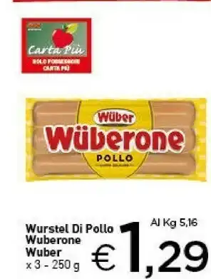Crai Wuber One Di Pollo 250 G(ml) offerta