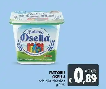Deco Supermercati Osella Robiola offerta