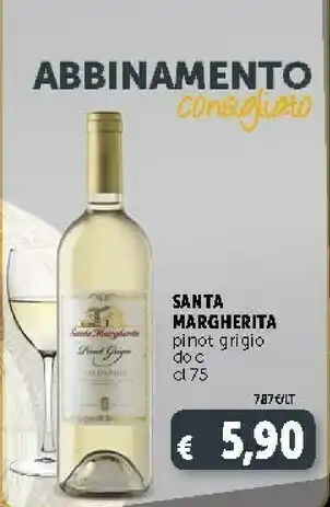 Deco Supermercati Santa margherita Vino bianco offerta