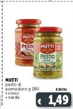 Deco Supermercati Mutti Pesto offerta
