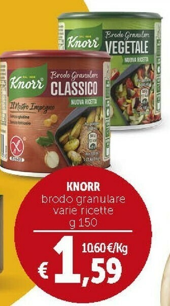 Deco Supermercati Knorr Knorr - Brodo Granulare Classico 150 g(ml) offerta