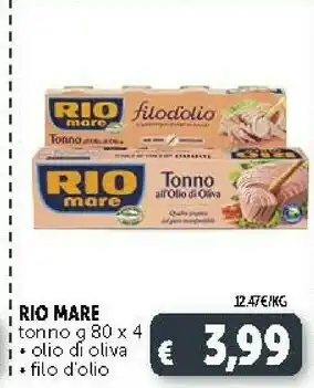 Deco Supermercati Rio Mare Tonno Rio mare offerta