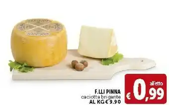 Deco Supermercati F.lli pinna Caciotta offerta