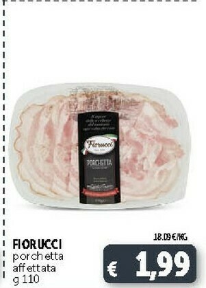 Deco Supermercati Fiorucci Porchetta Affettata offerta