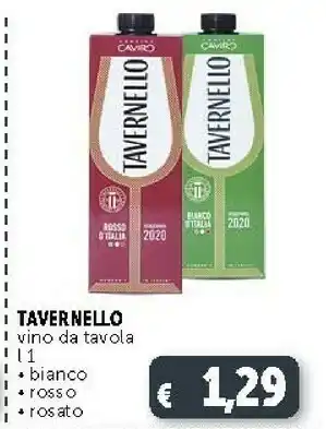 Deco Supermercati Tavernello Vino Da Tavola offerta