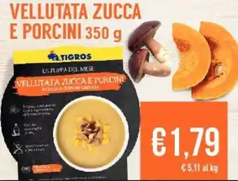 Tigros Vellutata Zucca e Porcini 350g offerta