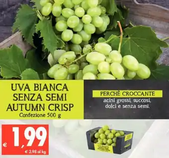 Tigros Uva Bianca Senza Semi Autumn Crisp 500g offerta