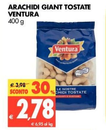 Tigros Ventura Arachidi Giant Tostate 400g offerta