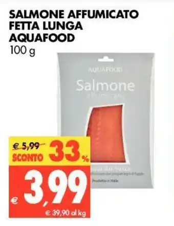 Tigros Aquafood Salmone Affumicato Fetta Lunga 100g offerta