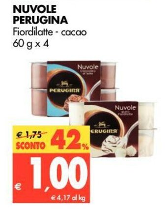 Tigros Perugina Nuvole 60g x 4 offerta