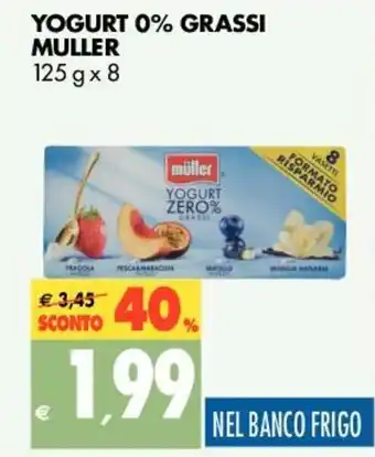 Tigros Müller Yogurt 0% Grassi 125g x 8 offerta