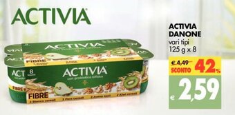 Tigros Activia Danone 125g x 8 offerta
