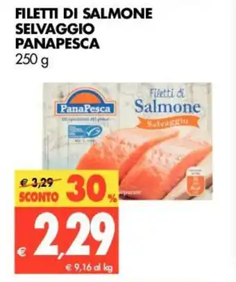 Tigros PanaPesca Filetti di Salmone Selvaggio 250g offerta