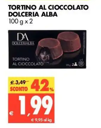 Dolceria Alba Tortino Al Cioccolato 100g x 2